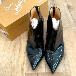 Louboutin Padrino 70 Patent Leather Booties